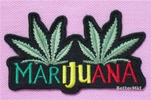 CANNABIS MARIJUANA RAGGAE Embroidered Sew Iron on Patch