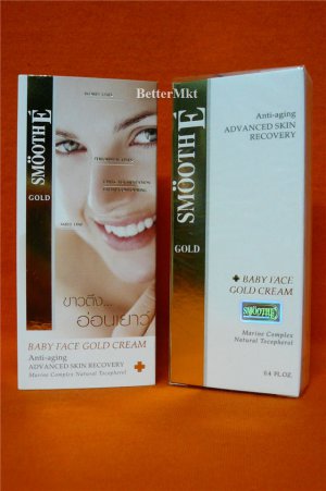 SMOOTH E GOLD Baby Face Anti-Aging Skin Recovery Cream 0.4oz 12g