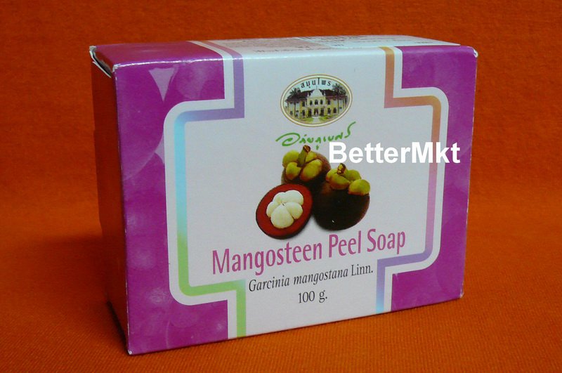 Mangosteen Peel Soap Natural Anti Bacterial Relieve Skin Irritation