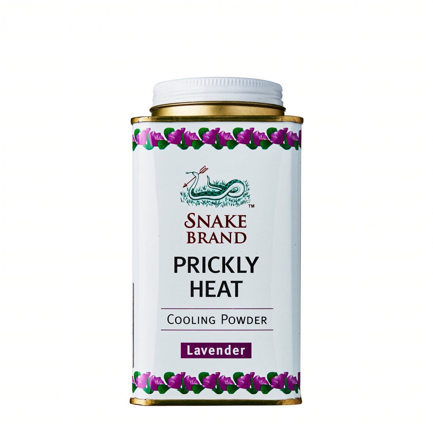 140g Snake Brand Prickly Heat Cooling Powder Lavender Refresh Soothing Relief Itching