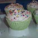 "Green Apple Cupcake Bath Fizzer"