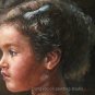 ART ORIGINAL OIL PAINTING Young Pretty Girl In Pakistan