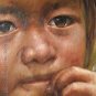 Art Original Oil Painting-Nepalese Children Little Girl