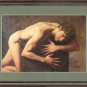 Original Oil Painting In Stock Torso Model Male Nude