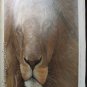 ART ORIGINAL OIL ON CANVAS ANIMAL LION