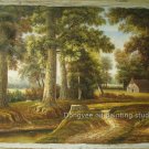 ART 100%hand  oil painting landscape a path