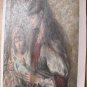 OLD MASTER OIL PAINTINGS-Alexej Harlamoff-Sisters girls