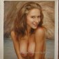 SALE ORIGINAL OIL PAINTING MODERN GIRL CHARMING NUDE