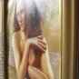 ART SALE ORIGINAL OIL ON CANVAS CHARMING LADY NUDE