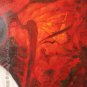 Art Original Oil Painting Lady Playing Chinese zither