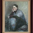 30"X40"SALE OIL PAINTING ON CANVAS young girl-Tanya