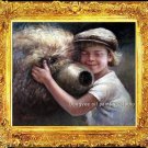 ORIGINAL OIL PAINTING PORTRAITS CHILDREN SERIES ON SALE