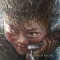 Tibetan Nomad Shepherdess Original Oil Painting Art