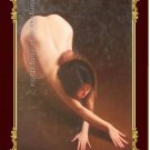 ART SALE ORIGINAL OIL PAINTING Female Nude-Yogo lady