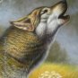 36"SALE ORIGINAL OIL ON CANVAS SIGNED ANIMAL Wolf