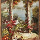 ART OIL PAINTING ON CANVAS easy to hang Gardens 24x36"
