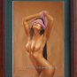 ART SALE SEXY NUDE GIRL MODEL ORIGINAL OIL ON CANVAS
