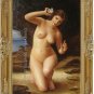 OIL ON CANVAS-William Bouguereau-Woman with Seashell
