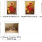 Wholesale lots 6 oil paintings-flower Drawn By Knife-36