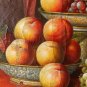 Archaistic Oil Painting on crackeled canvas Life Fruits