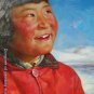 ORIGINAL OIL ON CANVAS ORIENTAL CHILDREN GIRL