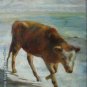 ORIGINAL OIL ON CANVAS ORIENTAL CHILDREN GIRL