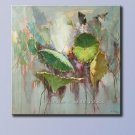 ART OIL PAINTING ON CANVAS LOTUS SERIES PAINTED&SIGNED