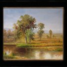 Sketchy Oil Painting Art Quality Landscape Rivulet
