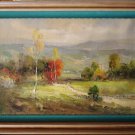 Sketchy Oil Painting On Canvas Quality Landscape Lane