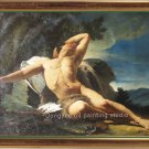 HANDMADE ART OIL ON CANVAS-MALE NUDE-FREE SHIPPING