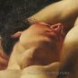 HANDMADE ART OIL ON CANVAS-MALE NUDE-FREE SHIPPING
