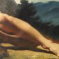 HANDMADE ART OIL ON CANVAS-MALE NUDE-FREE SHIPPING