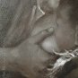 ART ORIGINAL HEAVY OIL ON CANVAS TIBETAN MOTHER&BABY-NR
