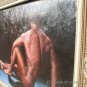 ORIGINAL OIL PAINTING strong  male Nude-ON SALE