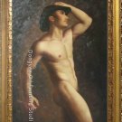 Male Nude Art Original Oil Painting Handsome Guy Torso