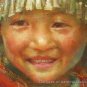 ORIGINAL OIL PAINTING MIAO NATION GIRL IN THE FESTIVAL