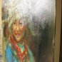 ORIGINAL OIL PAINTING MIAO NATION GIRL IN THE FESTIVAL