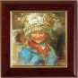 ORIGINAL OIL PAINTING MIAO NATION GIRL IN THE FESTIVAL
