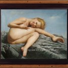 SALE ORIGINAL OIL ON CANVAS SUNNY GIRL NODERN NUDE
