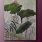 FREE SGIPPING ORIGINAL OIL PAINTING water lily Series