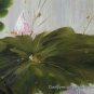 FREE SGIPPING ORIGINAL OIL PAINTING water lily Series