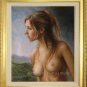 ART ORIGINAL OIL PAINTING NUDE GIRL MODEL PORTRAIT