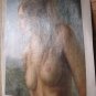 ART ORIGINAL OIL PAINTING NUDE GIRL MODEL PORTRAIT
