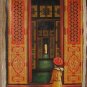Oil painting Chinese young emperor in imperial palace