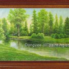 Huge oil painting landscape Bourn-Spring-FREE SHIPPING