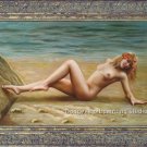 ART ORIGINAL OIL PAINTING CHARMING LADY NUDE ON SALE