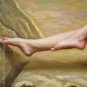 ART ORIGINAL OIL PAINTING CHARMING LADY NUDE ON SALE