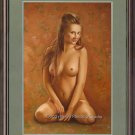 ART ORIGINAL OIL ON CANVAS Queen of All Flowers NUDE