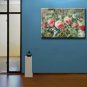 24x36"-ART SALE ORIGINAL OIL PAINTING FLOWER PEONY