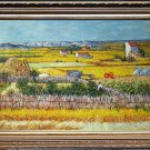 ART OIL PAINTING repro of VAN GOGH harvest landscape